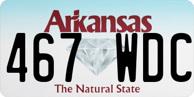 AR license plate 467WDC