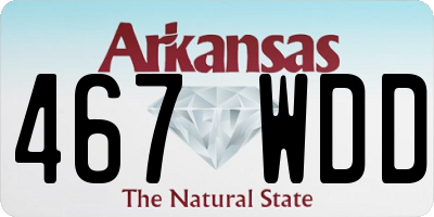 AR license plate 467WDD