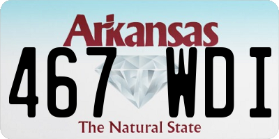 AR license plate 467WDI