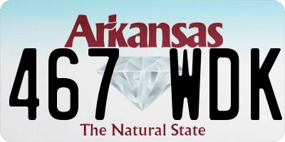 AR license plate 467WDK