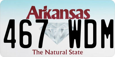 AR license plate 467WDM
