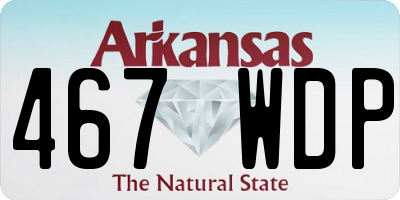 AR license plate 467WDP