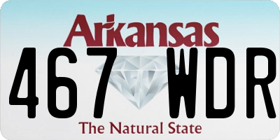 AR license plate 467WDR