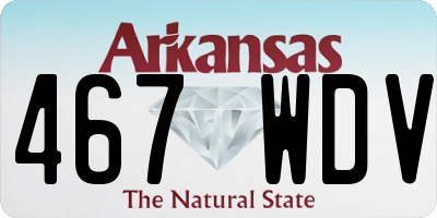 AR license plate 467WDV