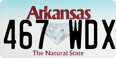 AR license plate 467WDX