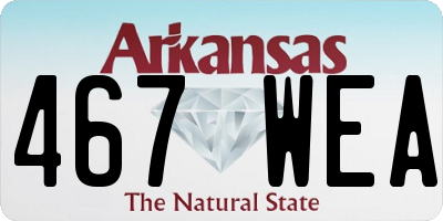 AR license plate 467WEA