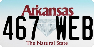 AR license plate 467WEB