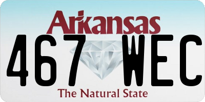 AR license plate 467WEC