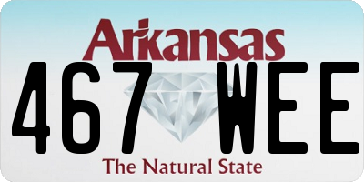 AR license plate 467WEE