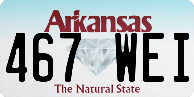 AR license plate 467WEI