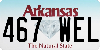 AR license plate 467WEL