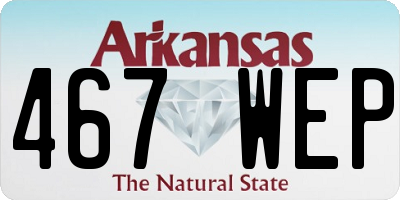 AR license plate 467WEP
