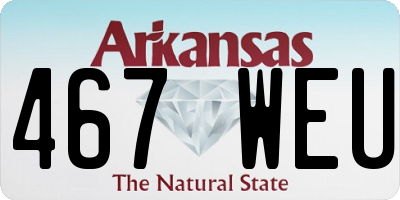 AR license plate 467WEU