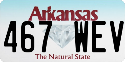 AR license plate 467WEV