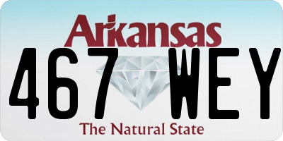 AR license plate 467WEY