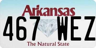 AR license plate 467WEZ