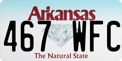 AR license plate 467WFC