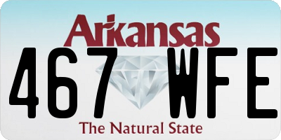 AR license plate 467WFE