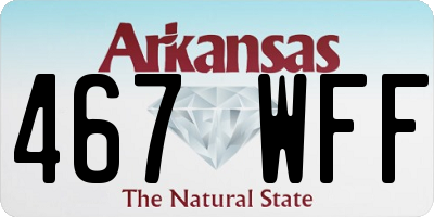 AR license plate 467WFF