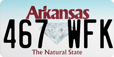 AR license plate 467WFK
