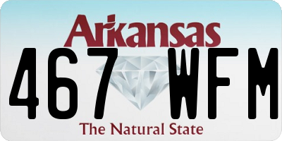 AR license plate 467WFM
