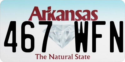 AR license plate 467WFN