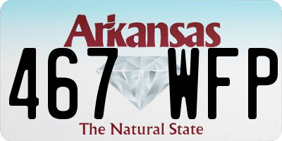 AR license plate 467WFP