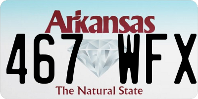 AR license plate 467WFX