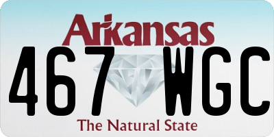 AR license plate 467WGC