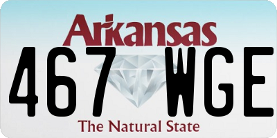 AR license plate 467WGE