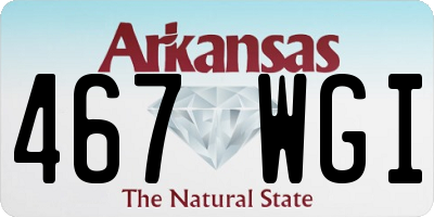 AR license plate 467WGI