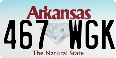 AR license plate 467WGK