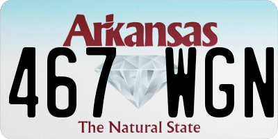 AR license plate 467WGN