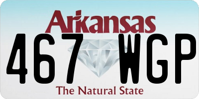 AR license plate 467WGP