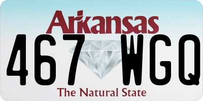 AR license plate 467WGQ