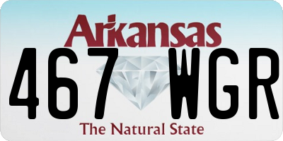 AR license plate 467WGR