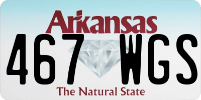 AR license plate 467WGS