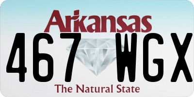 AR license plate 467WGX