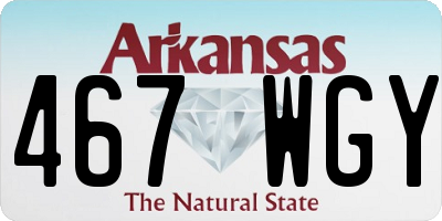 AR license plate 467WGY
