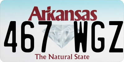 AR license plate 467WGZ