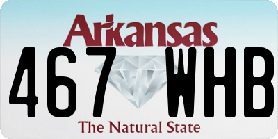 AR license plate 467WHB