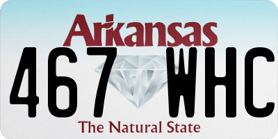AR license plate 467WHC