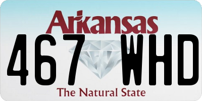 AR license plate 467WHD