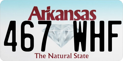 AR license plate 467WHF