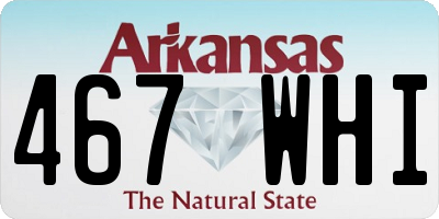 AR license plate 467WHI