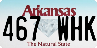 AR license plate 467WHK