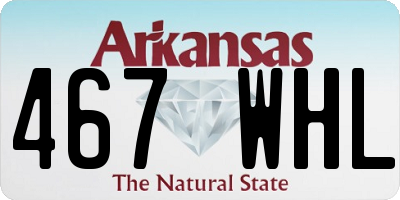 AR license plate 467WHL