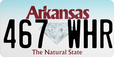 AR license plate 467WHR
