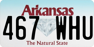 AR license plate 467WHU