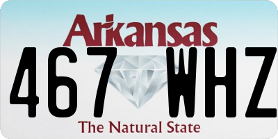 AR license plate 467WHZ